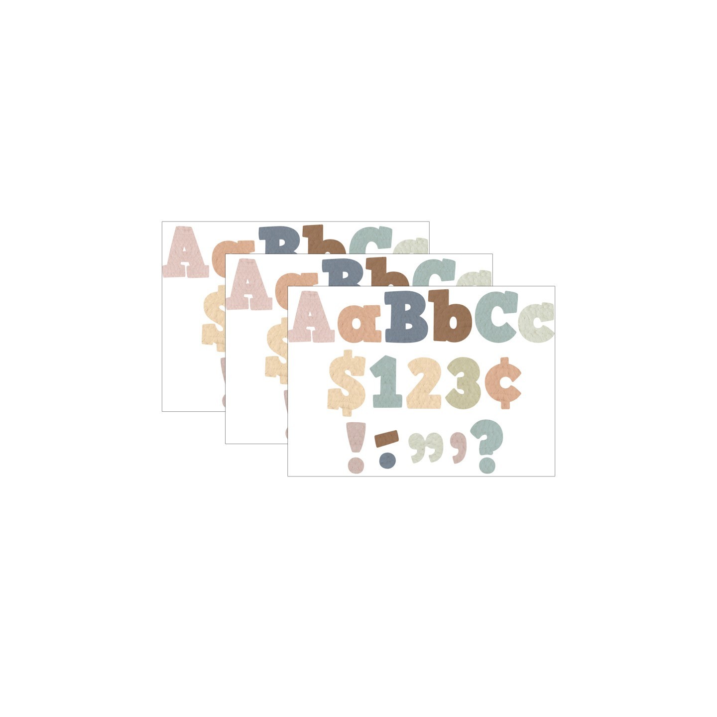 Teacher Created Resources® Everyone is Welcome 4" Bold Block Letters Combo Pack, 230 Per Pack, 3 Packs