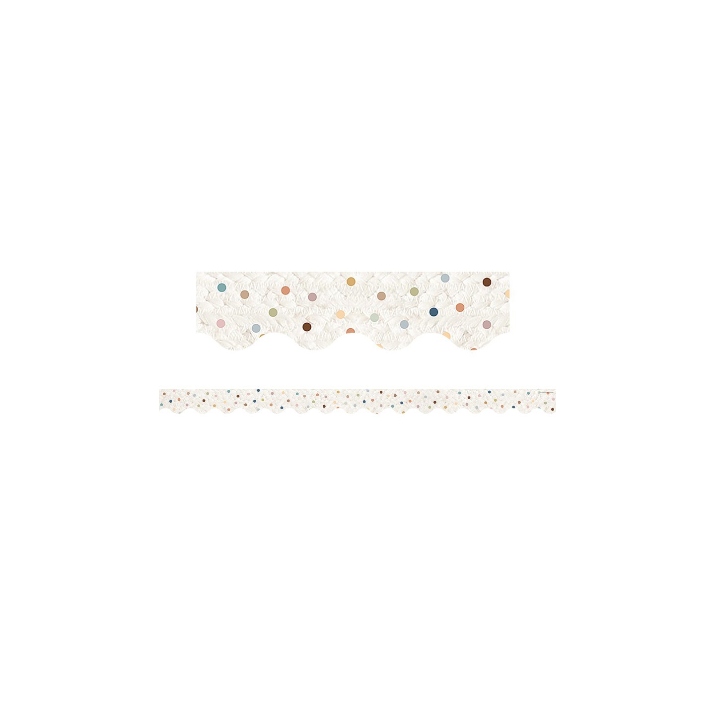 Teacher Created Resources® Everyone is Welcome Dots Scalloped Border Trim