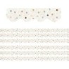 Teacher Created Resources® Everyone is Welcome Dots Scalloped Border Trim, 35 Feet Per Pack, 6 Packs