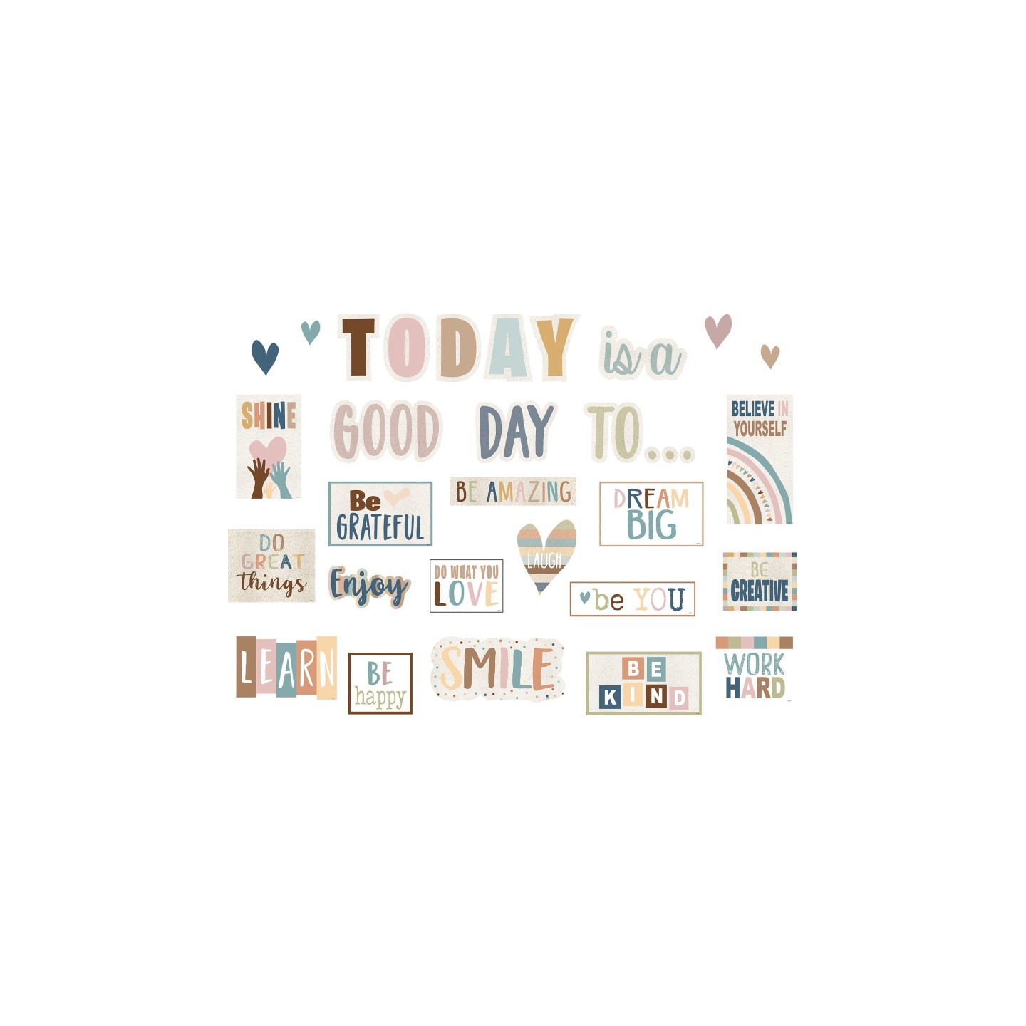 Teacher Created Resources® Everyone is Welcome Today is a Good Day Mini Bulletin Board Set