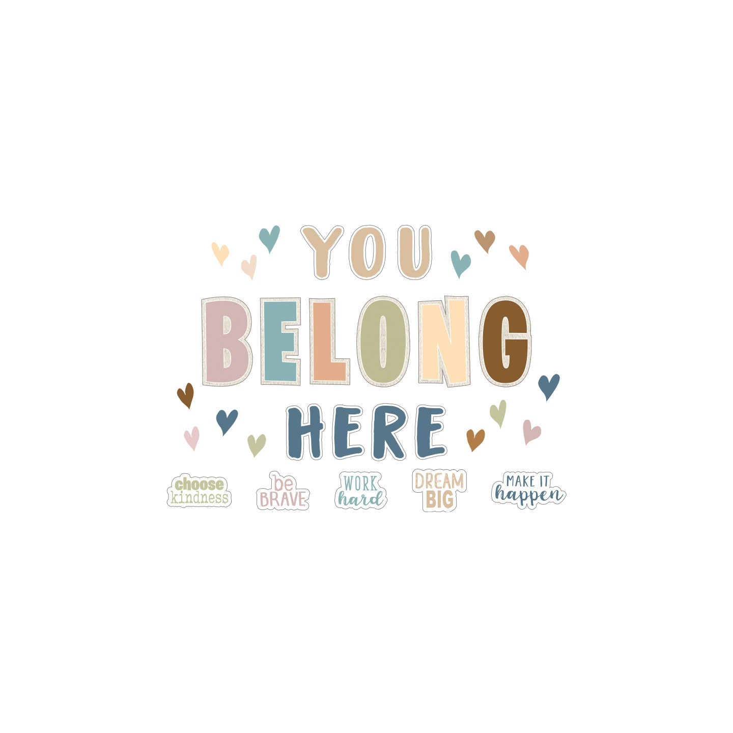 Teacher Created Resources® Everyone is Welcome You Belong Here Bulletin Board Set