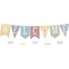 Teacher Created Resources® Classroom Cottage Pennants Welcome Bulletin Board Set, 53 Pieces