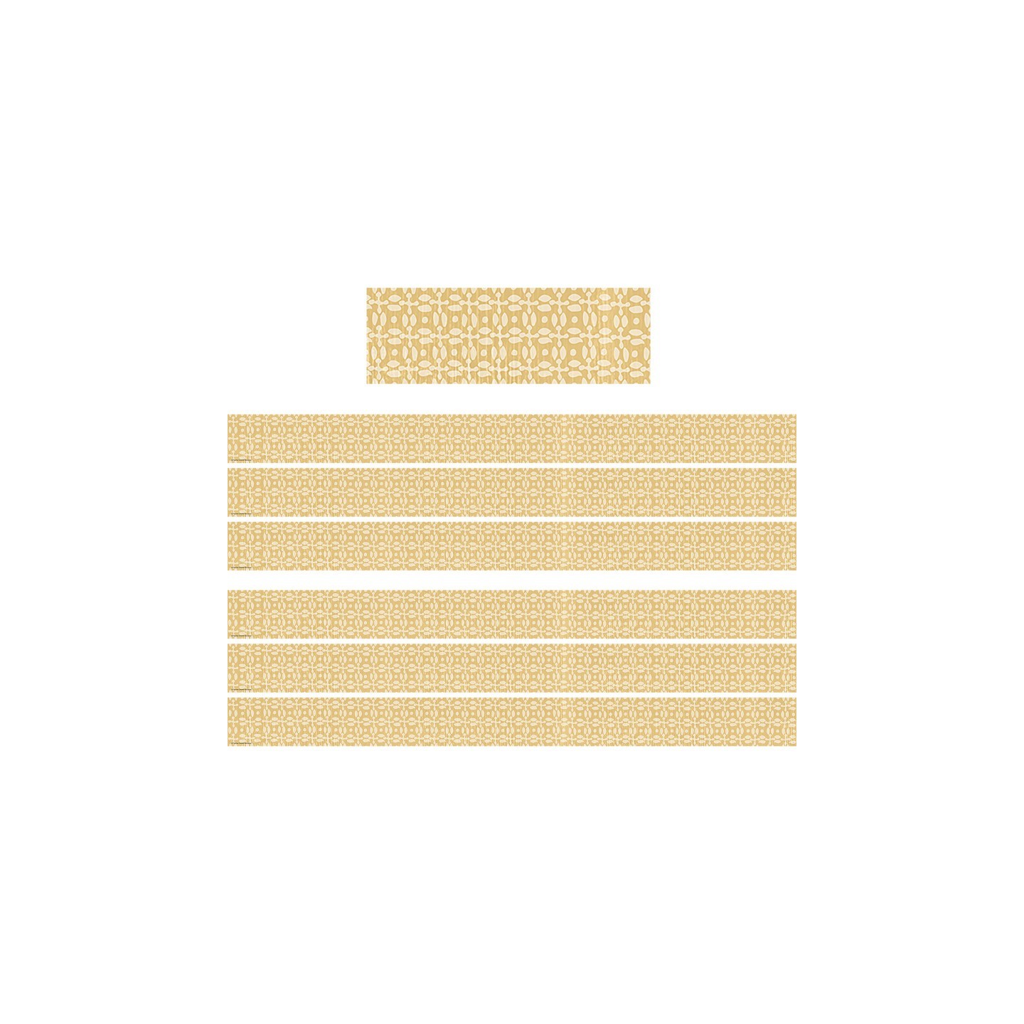 Teacher Created Resources® Classroom Cottage Buttercup Straight Border Trim, 35 Feet Per Pack, 6 Packs