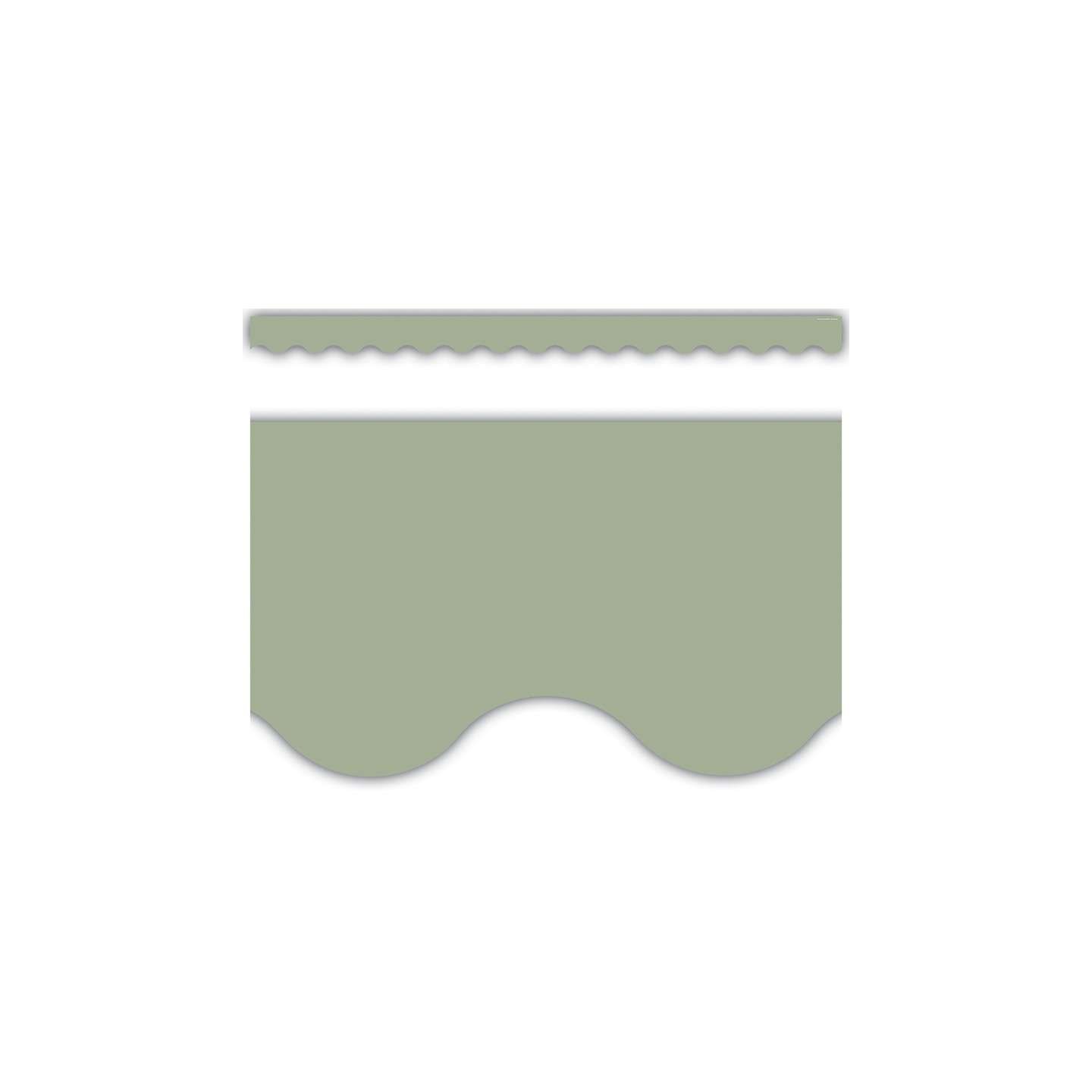 Teacher Created Resources® Sage Green Scalloped Border Trim, 35 Feet