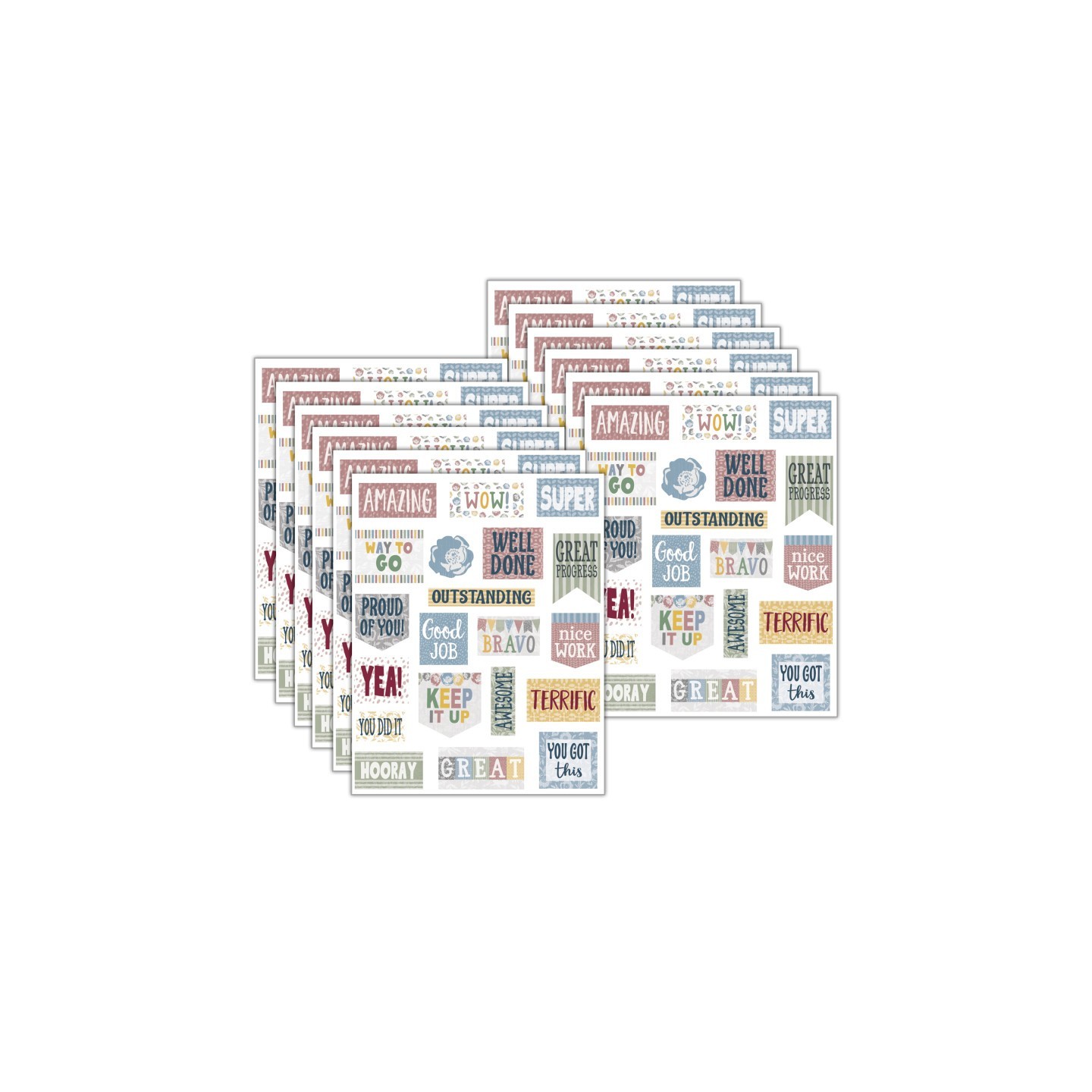 Teacher Created Resources® Classroom Cottage Stickers, 120 Per Pack, 12 Packs