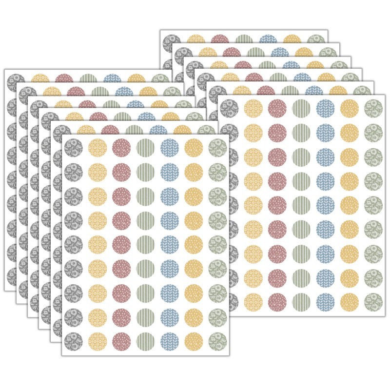 Teacher Created Resources® Classroom Cottage Mini Stickers, 378 Per Pack, 12 Packs