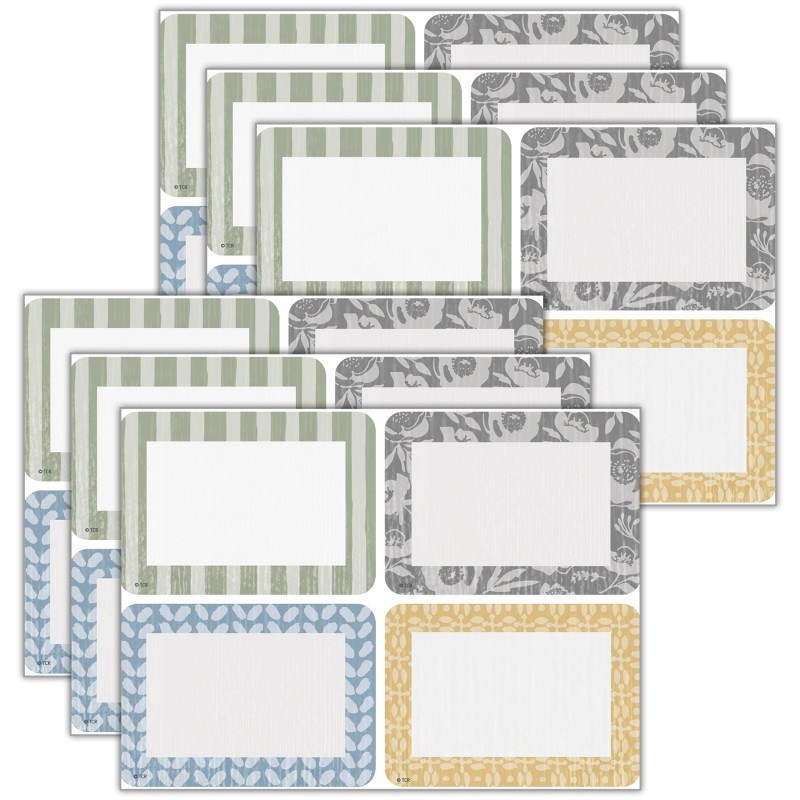 Teacher Created Resources® Classroom Cottage Name Tags/Labels - Multi-Pack, 36 Per Pack, 6 Packs