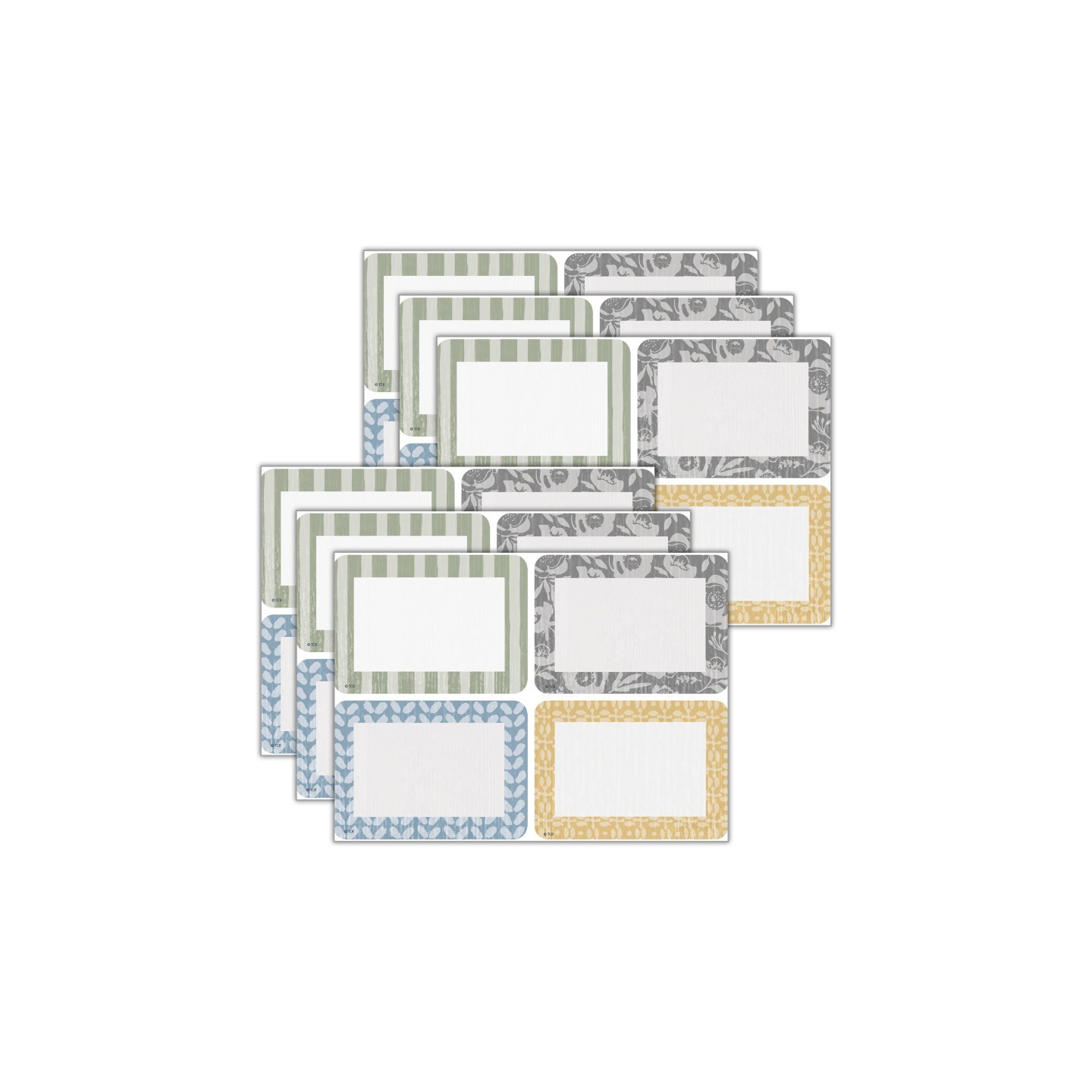 Teacher Created Resources® Classroom Cottage Name Tags/Labels - Multi-Pack, 36 Per Pack, 6 Packs