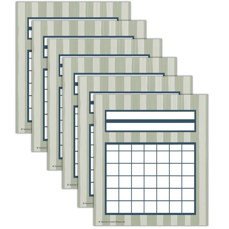 Teacher Created Resources® Classroom Cottage Incentive Charts, 36 Per Pack, 6 Packs