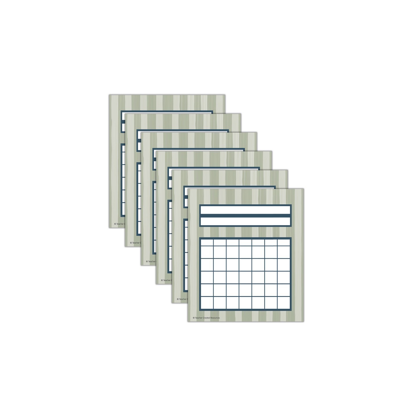 Teacher Created Resources® Classroom Cottage Incentive Charts, 36 Per Pack, 6 Packs