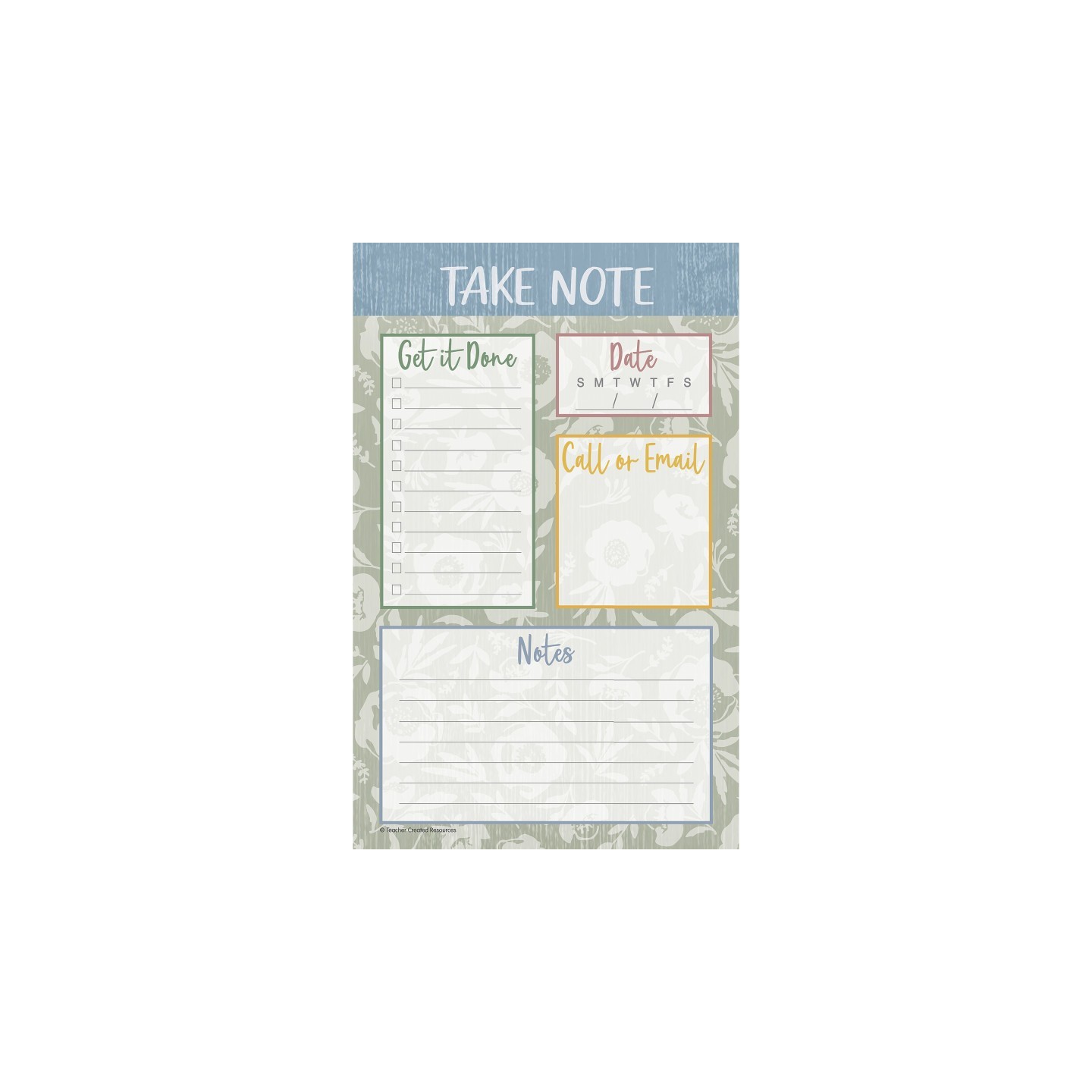 Teacher Created Resources® Classroom Cottage Notepad, 50 Sheets