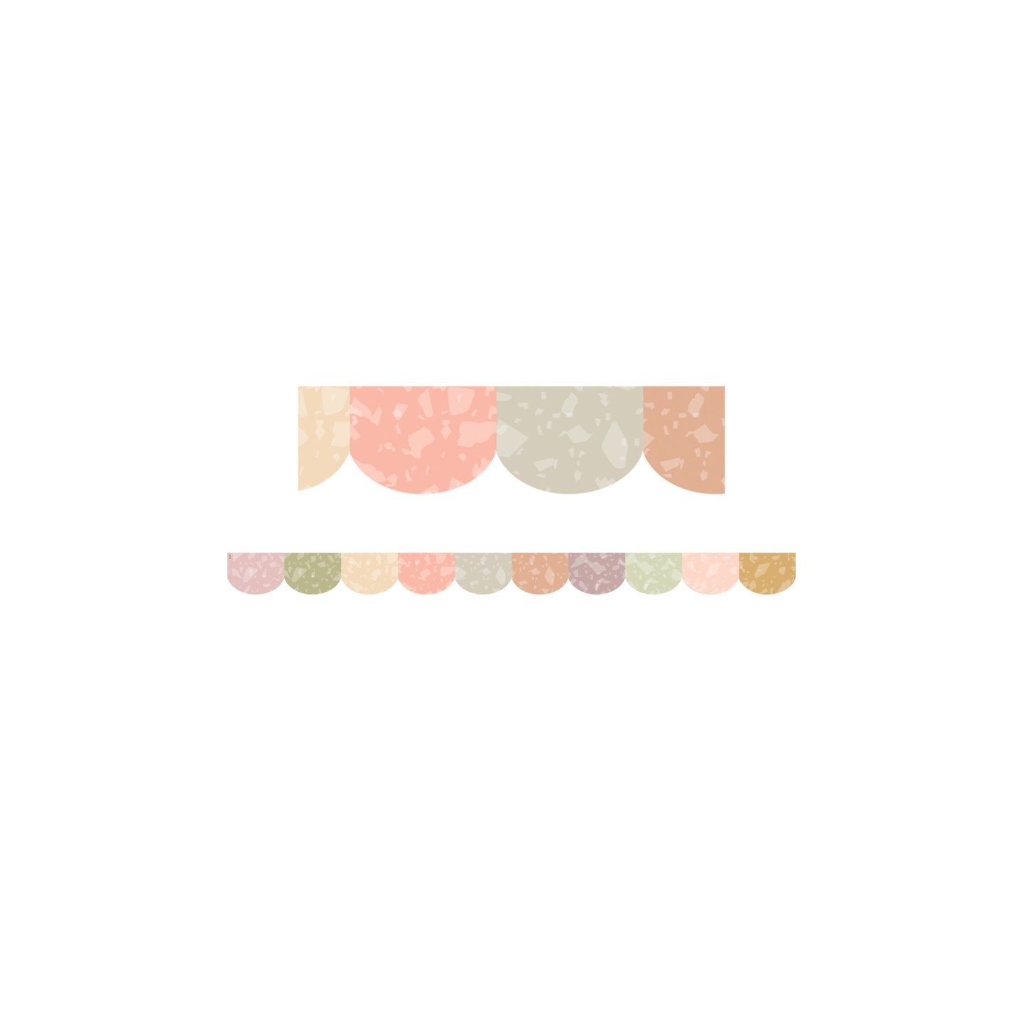 Teacher Created Resources® Terrazzo Tones Scalloped Die-Cut Border Trim, 35 Feet