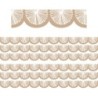 Teacher Created Resources® Natural Poms Scalloped Die-Cut Border Trim, 35 Feet Per Pack, 6 Packs