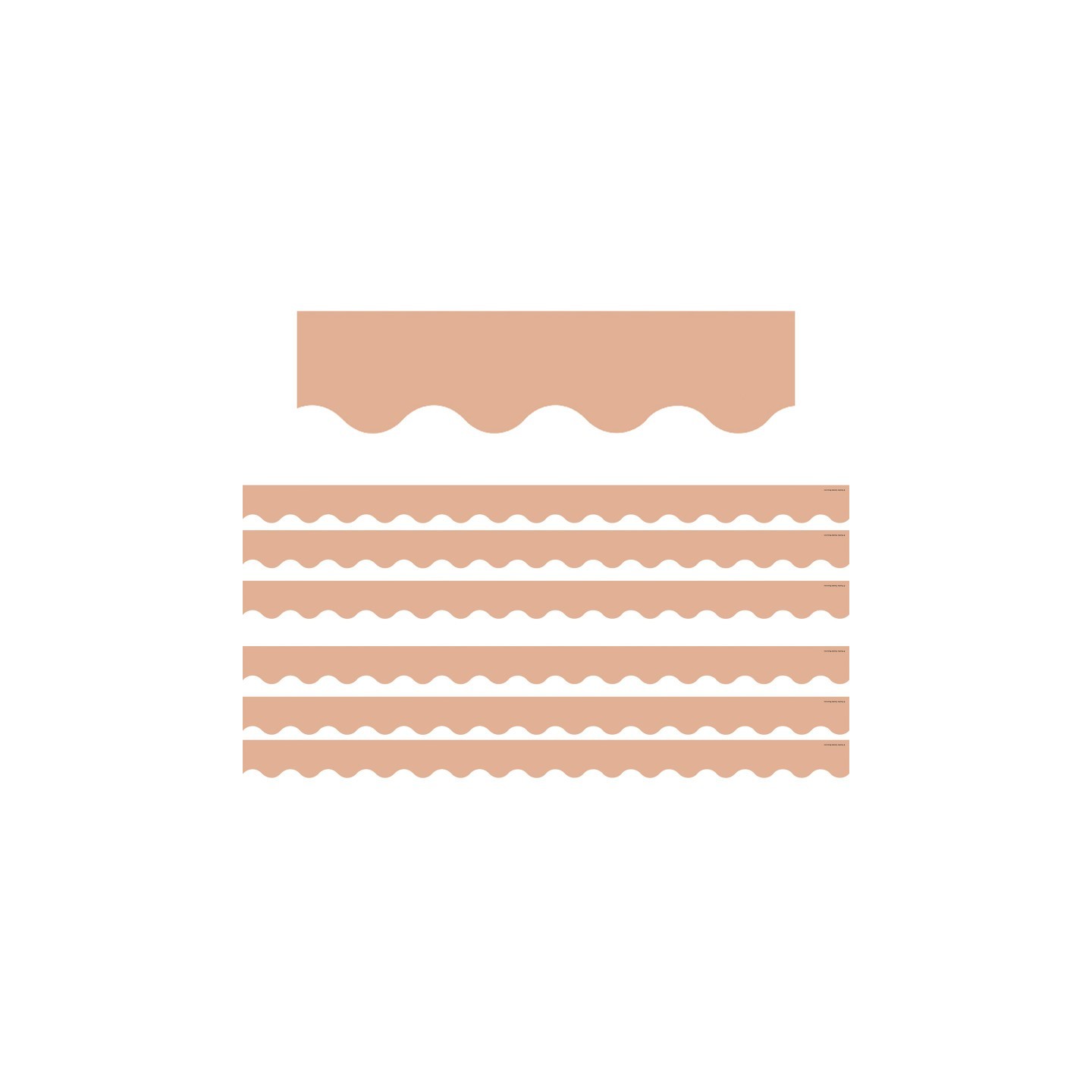 Teacher Created Resources® Sedona Sand Scalloped Border Trim, 35 Feet Per Pack, 6 Packs