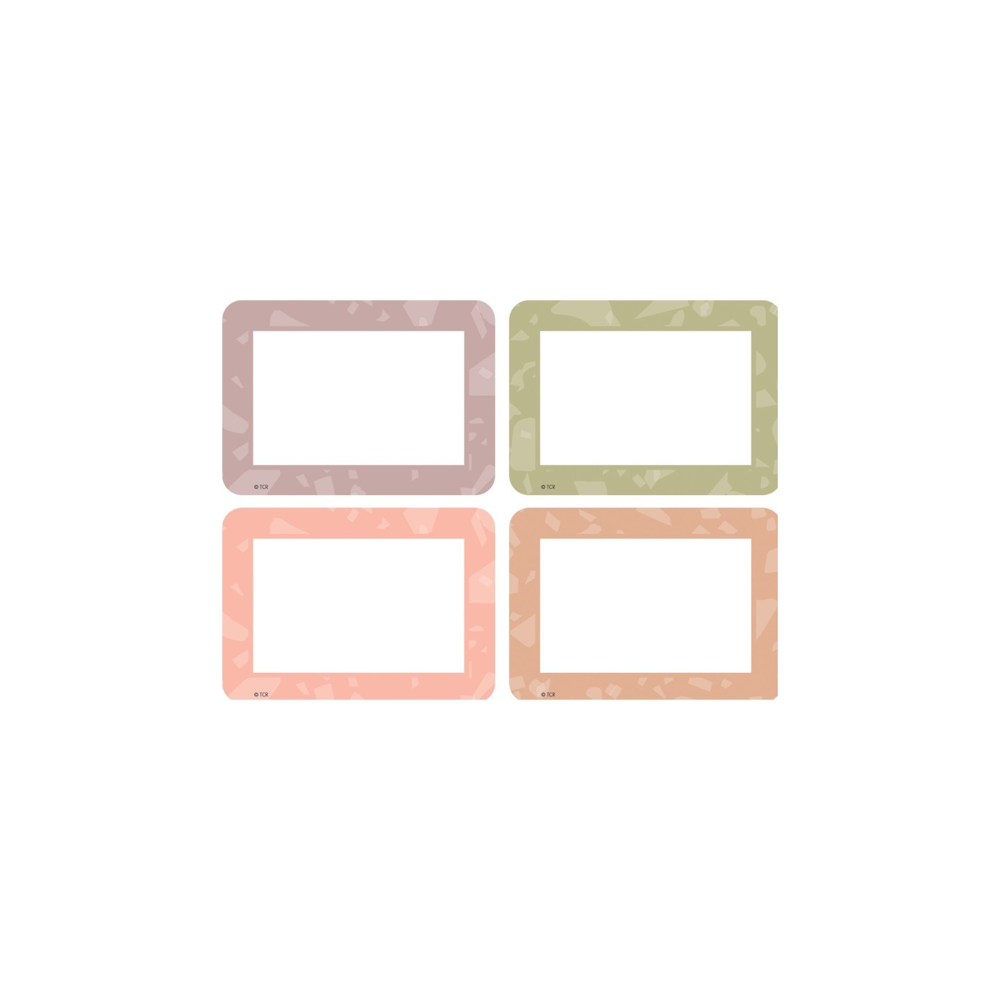 Teacher Created Resources® Terrazzo Tones Name Tags/Labels - Multi-Pack, Pack of 36