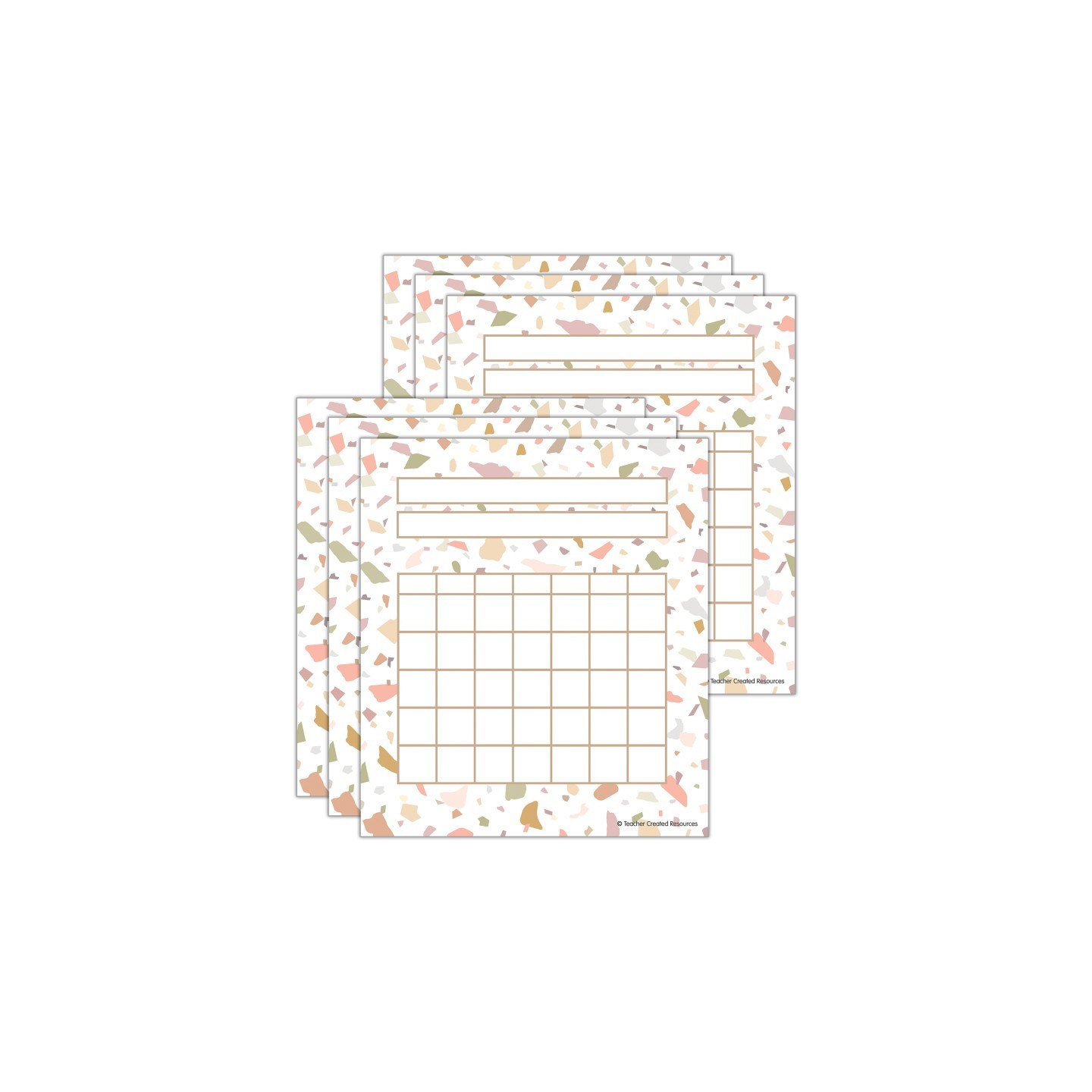 Teacher Created Resources® Terrazzo Tones Incentive Charts, 36 Per Pack, 6 Packs