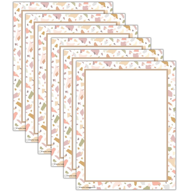 Teacher Created Resources® Terrazzo Tones Computer Paper, 50 Sheets Per Pack, 6 Packs