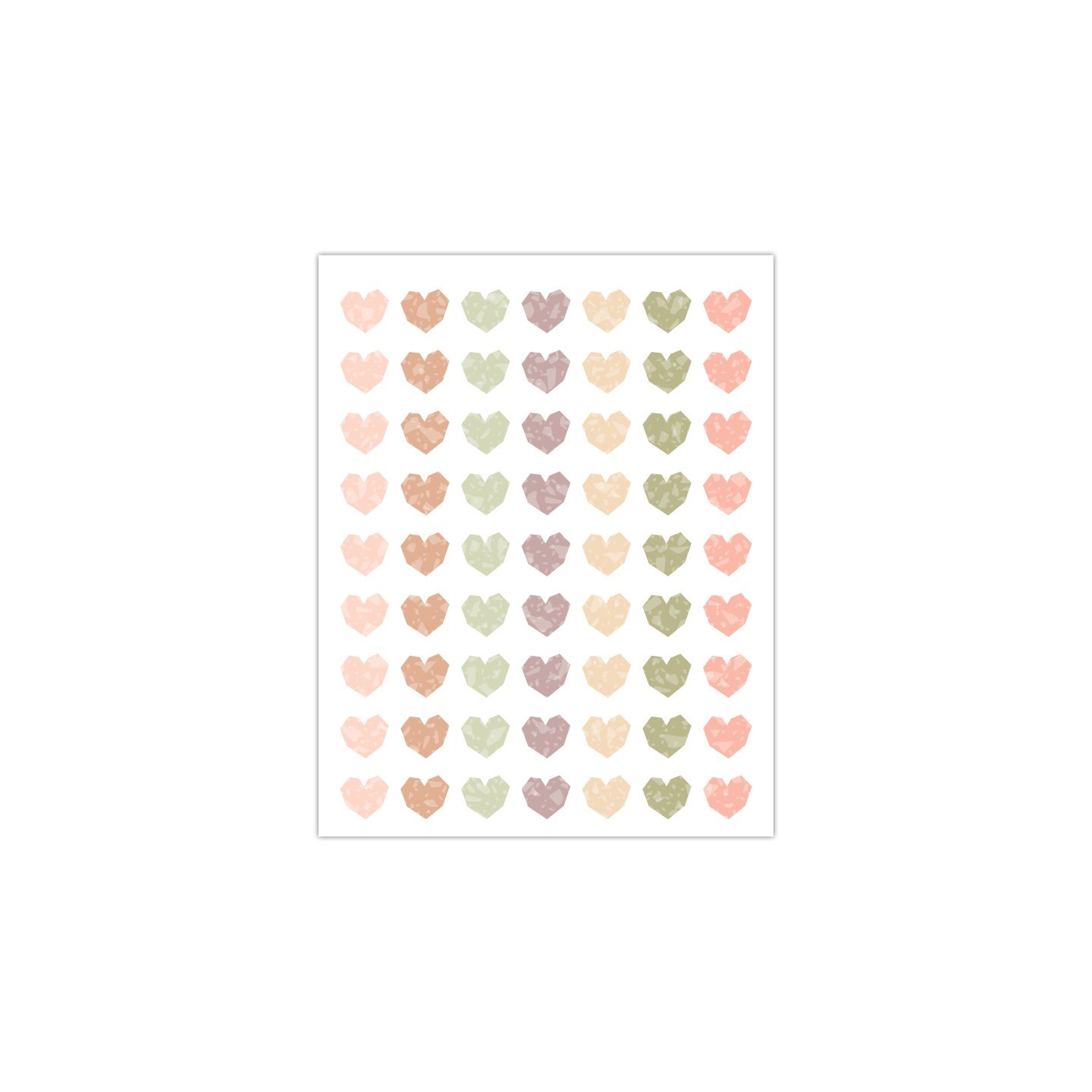 Teacher Created Resources® Terrazzo Tones Hearts Mini Stickers, Pack of 378
