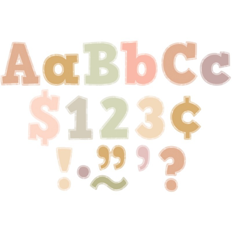 Teacher Created Resources® Terrazzo Tones 4" Bold Block Letters Combo Pack, 230 Pieces