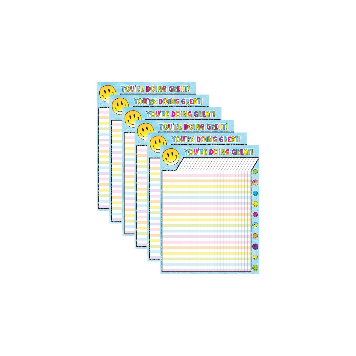 Teacher Created Resources® Brights 4Ever Incentive Chart, Pack of 6