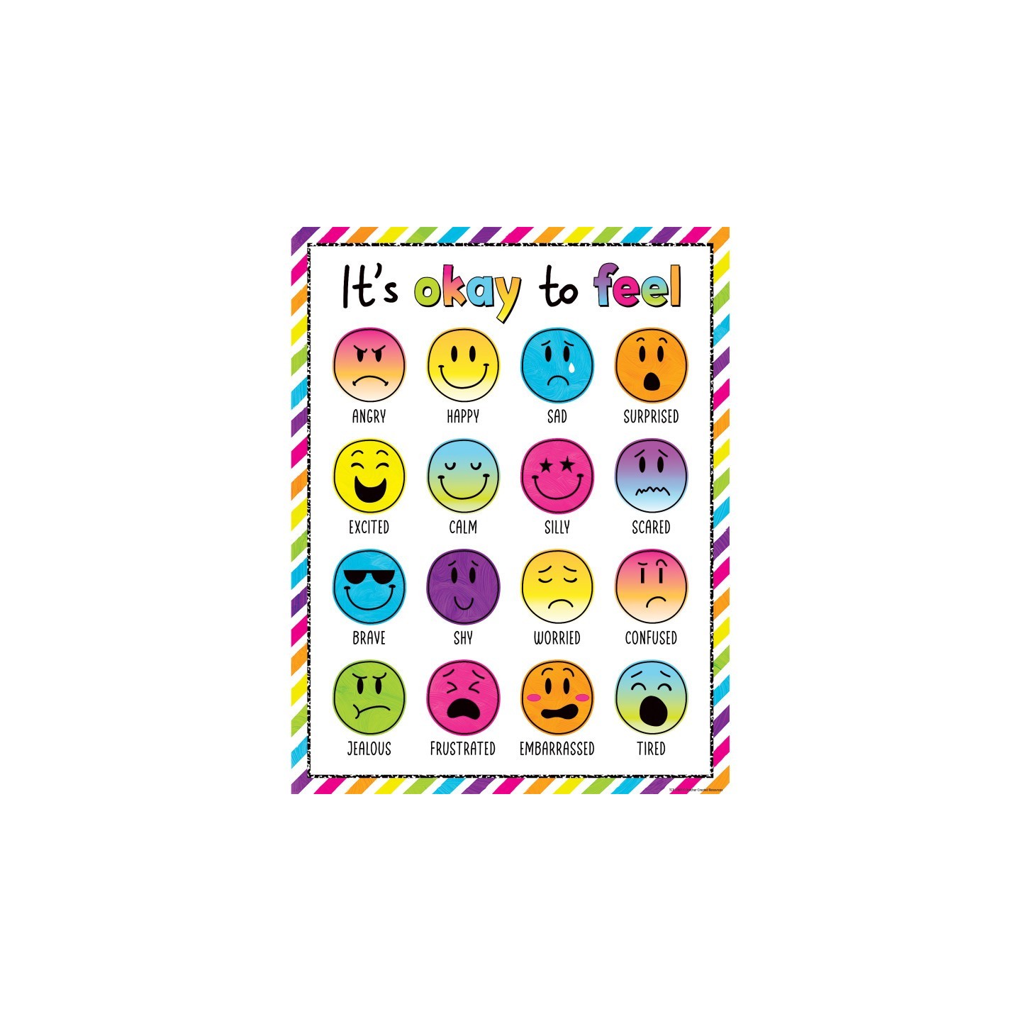 Teacher Created Resources® Brights 4Ever Its Okay To Feel Chart