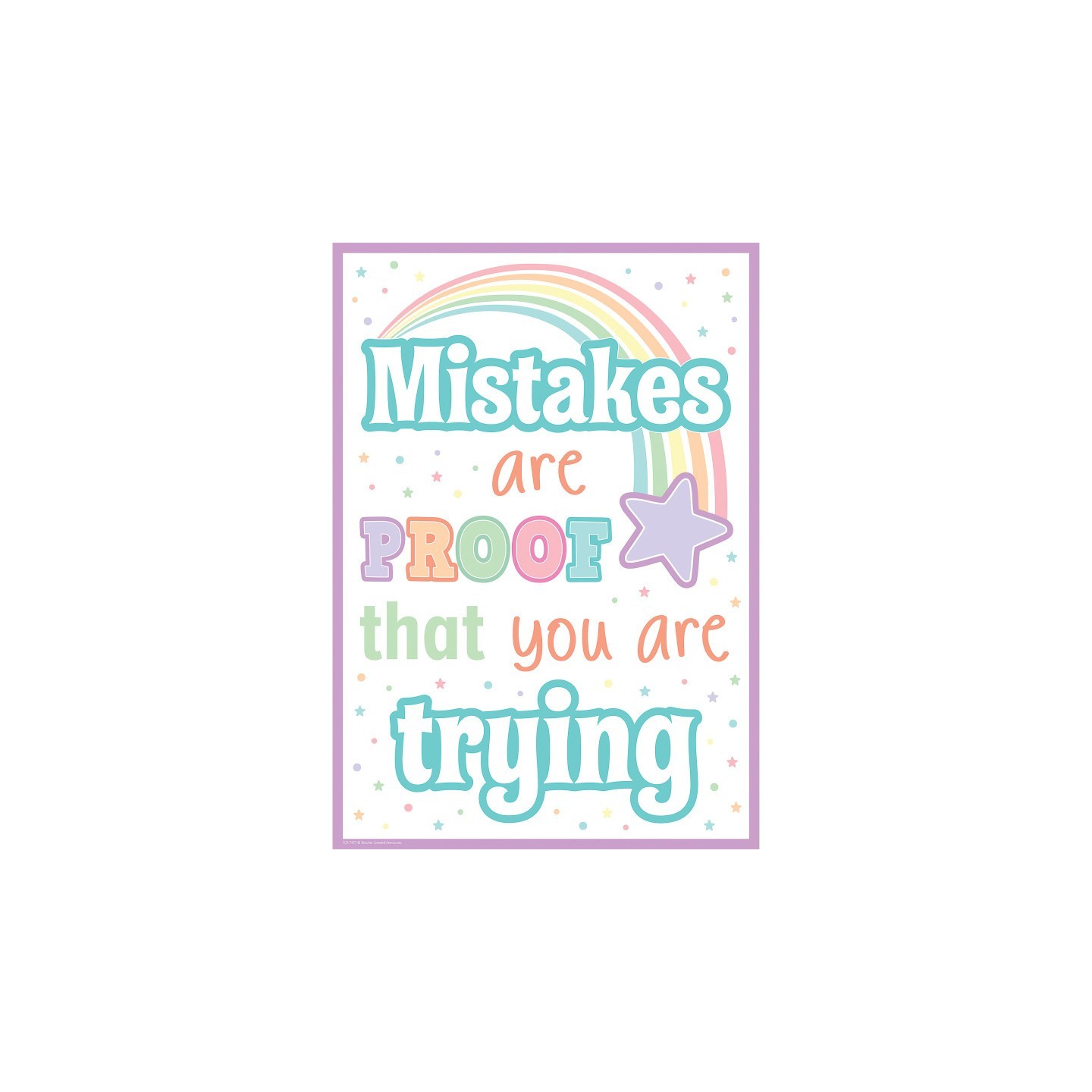 Teacher Created Resources® Mistakes Are Proof That You Are Trying Positive Poster
