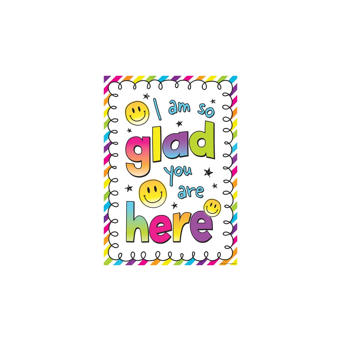 Teacher Created Resources® I Am So Glad You Are Here Positive Poster