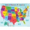 Teacher Created Resources® Colorful United States of America Map Chart