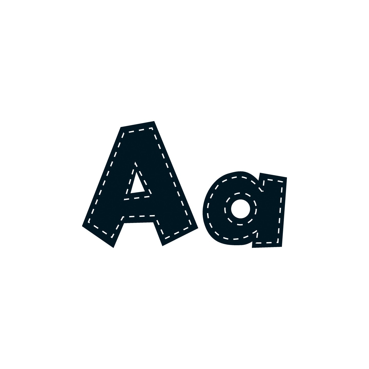 Teacher Created Resources® 4" Fun Font Letters, Black Stitch, 160 Pieces