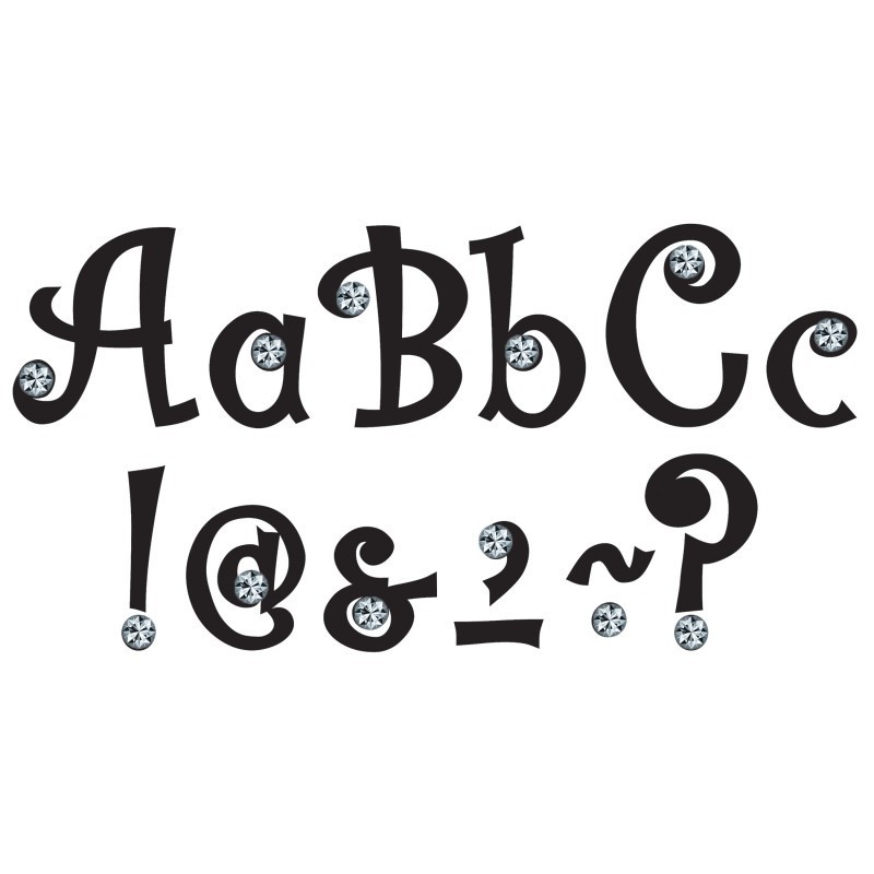 Teacher Created Resources® 7" Bling Letters with Jewels, 202 Pieces