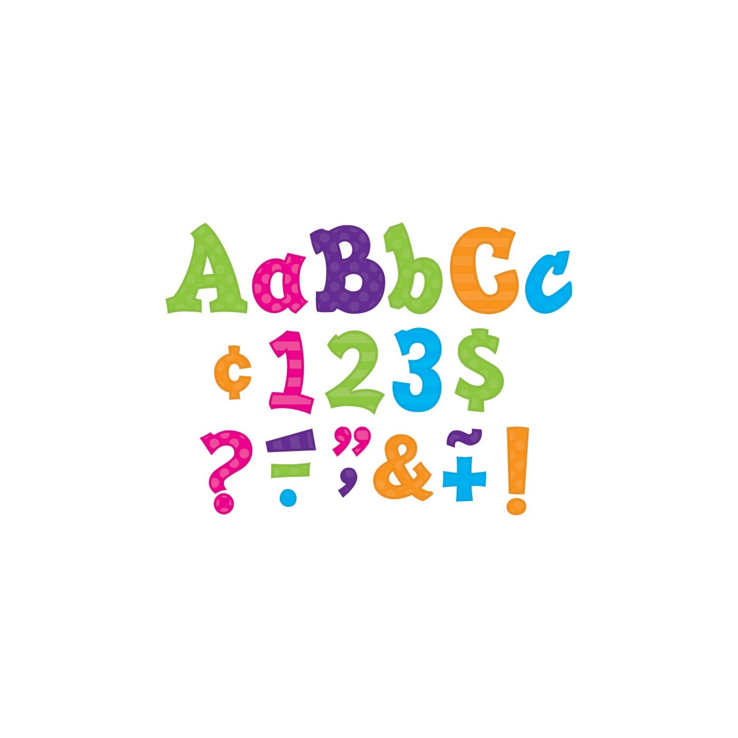 Teacher Created Resources® Multi Bright Sassy Solids 5" Letters, 238 Pieces