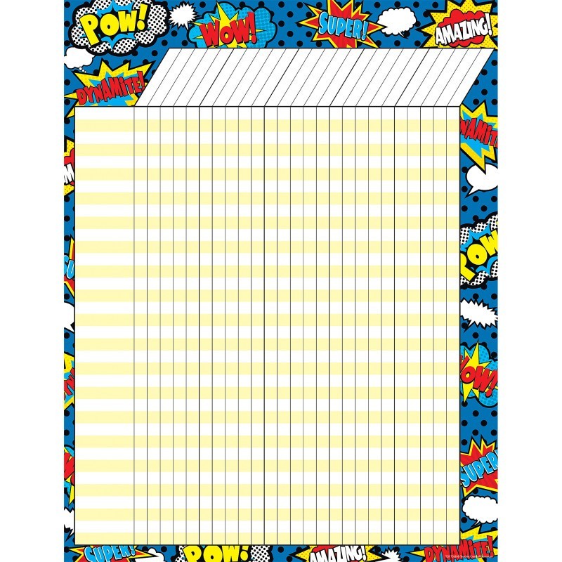 Teacher Created Resources® Superhero Incentive Chart, Pack of 6