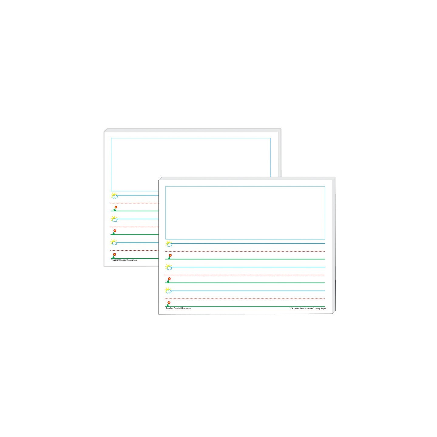 Teacher Created Resources® Smart Start K-1 Story Paper: 100 Sheets Per Pack, 2 Packs