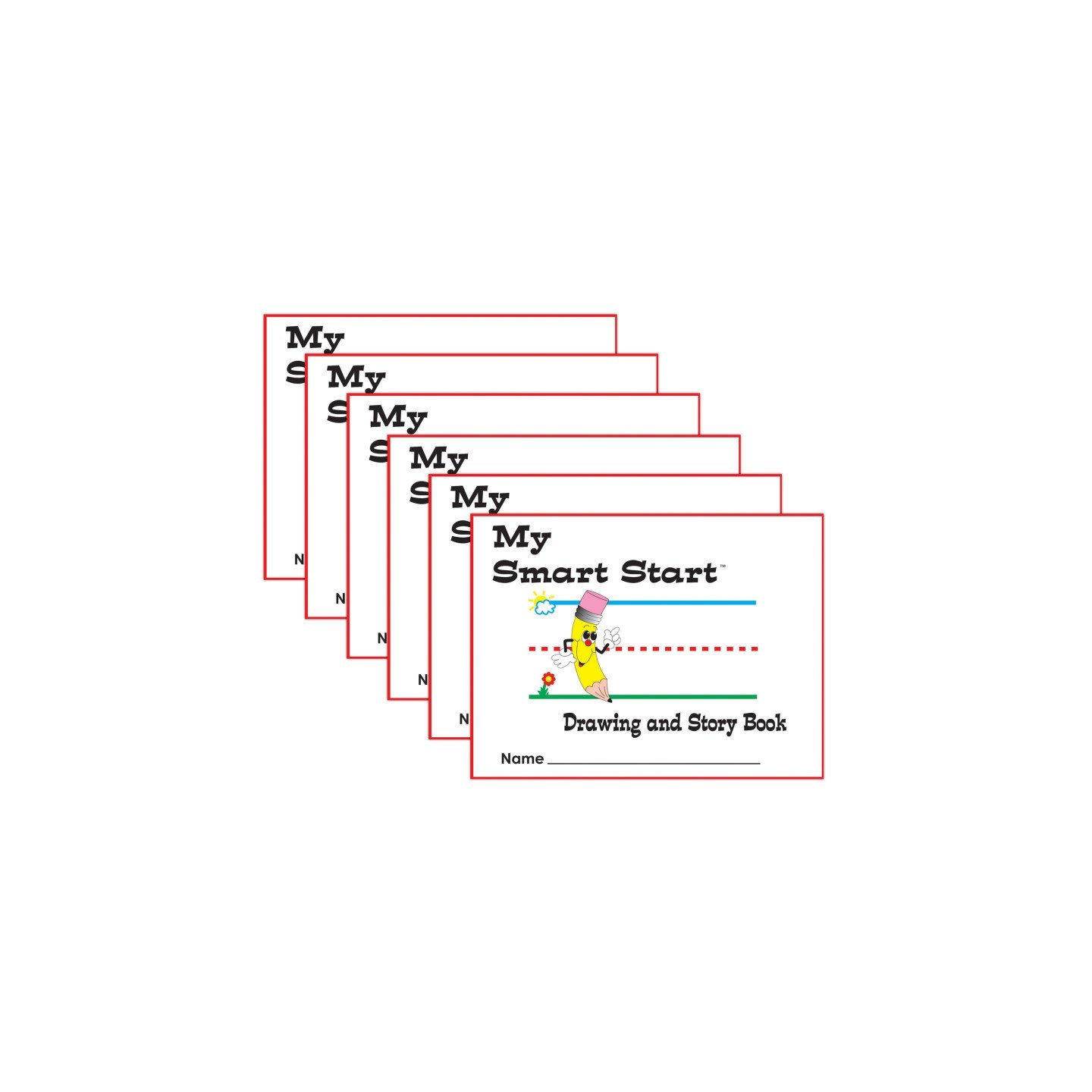 Teacher Created Resources® Smart Start Handwriting Series, Journals, Grades K-1, Landscape, Pack of 6