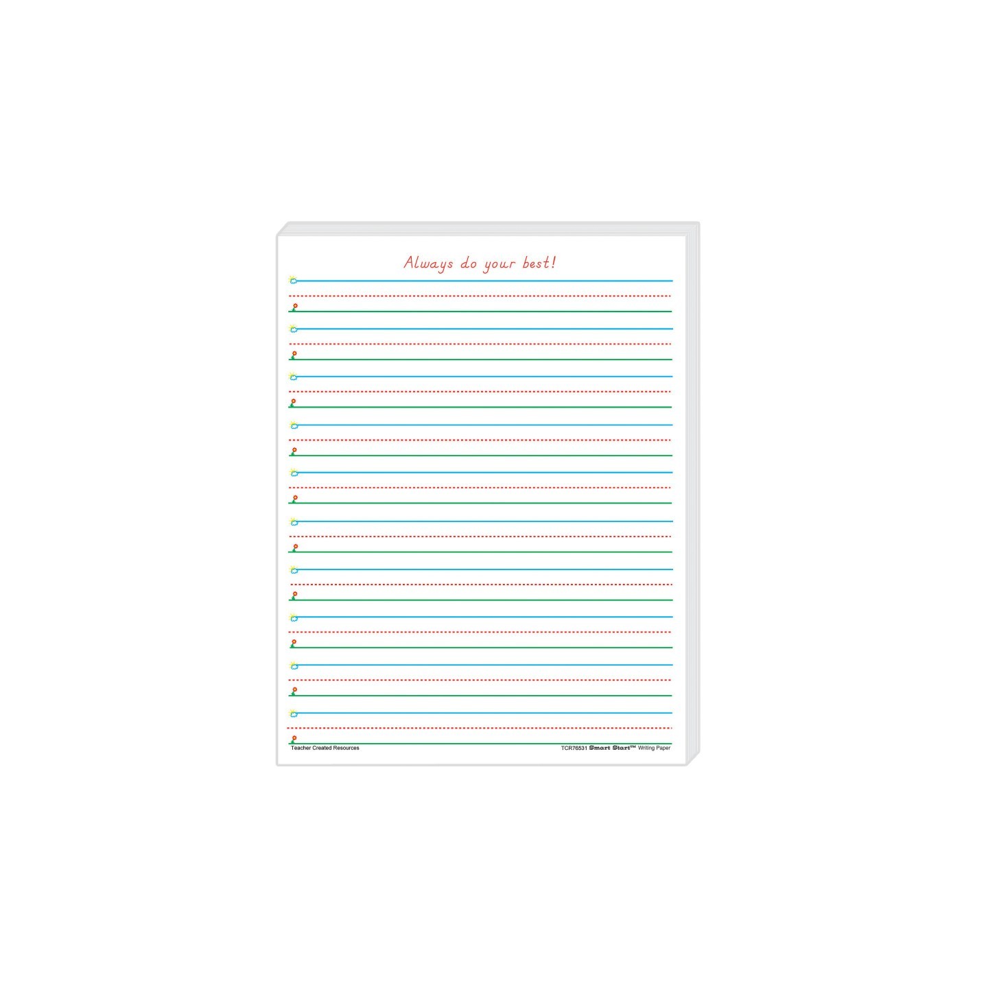 Teacher Created Resources® Smart Start 1-2 Writing Paper: 100 Sheets