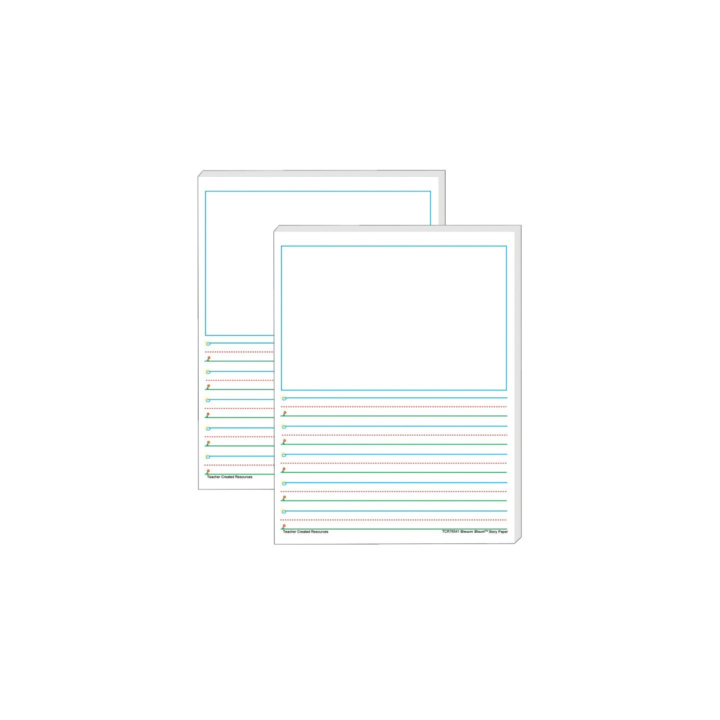 Teacher Created Resources® Smart Start 1-2 Story Paper: 100 Sheets Per Pack, 2 Packs