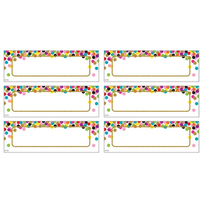 Teacher Created Resources® Confetti Labels Magnetic Accents, Pack of 20