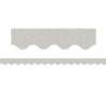 Teacher Created Resources® Silver Glitz Scalloped Border Trim, 35 Feet