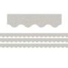 Teacher Created Resources® Silver Glitz Scalloped Border Trim, 35 Feet Per Pack, 3 Packs