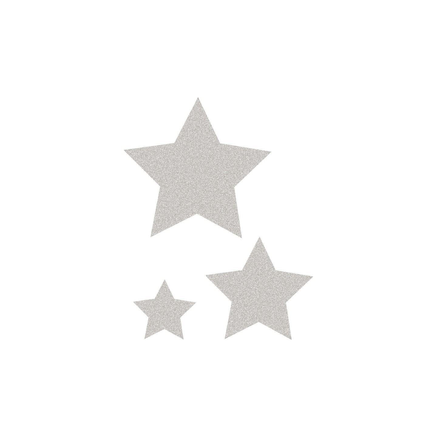 Teacher Created Resources® Silver Glitz Stars Accents, Assorted Sizes, Pack of 30