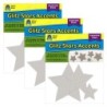 Teacher Created Resources® Silver Glitz Stars Accents, Assorted Sizes, 30 Per Pack, 3 Packs