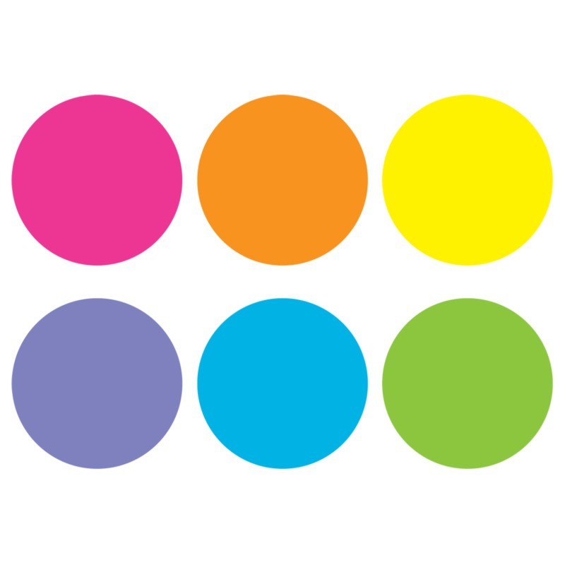 Teacher Created Resources® Spot On® Floor Markers, Bright Circles, 4" Carpet
