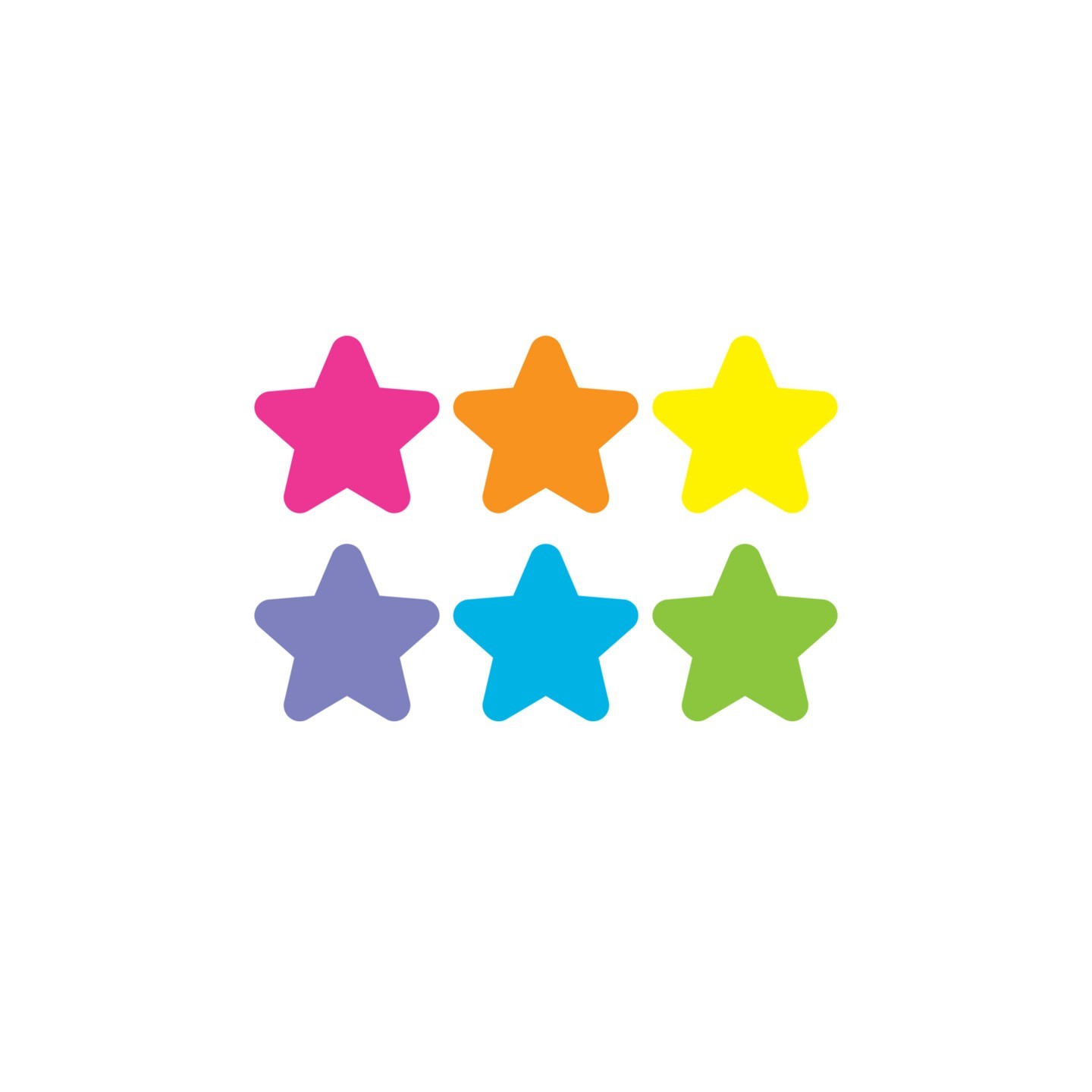 Teacher Created Resources® Spot On® Floor Markers, Bright Stars, 4" Carpet