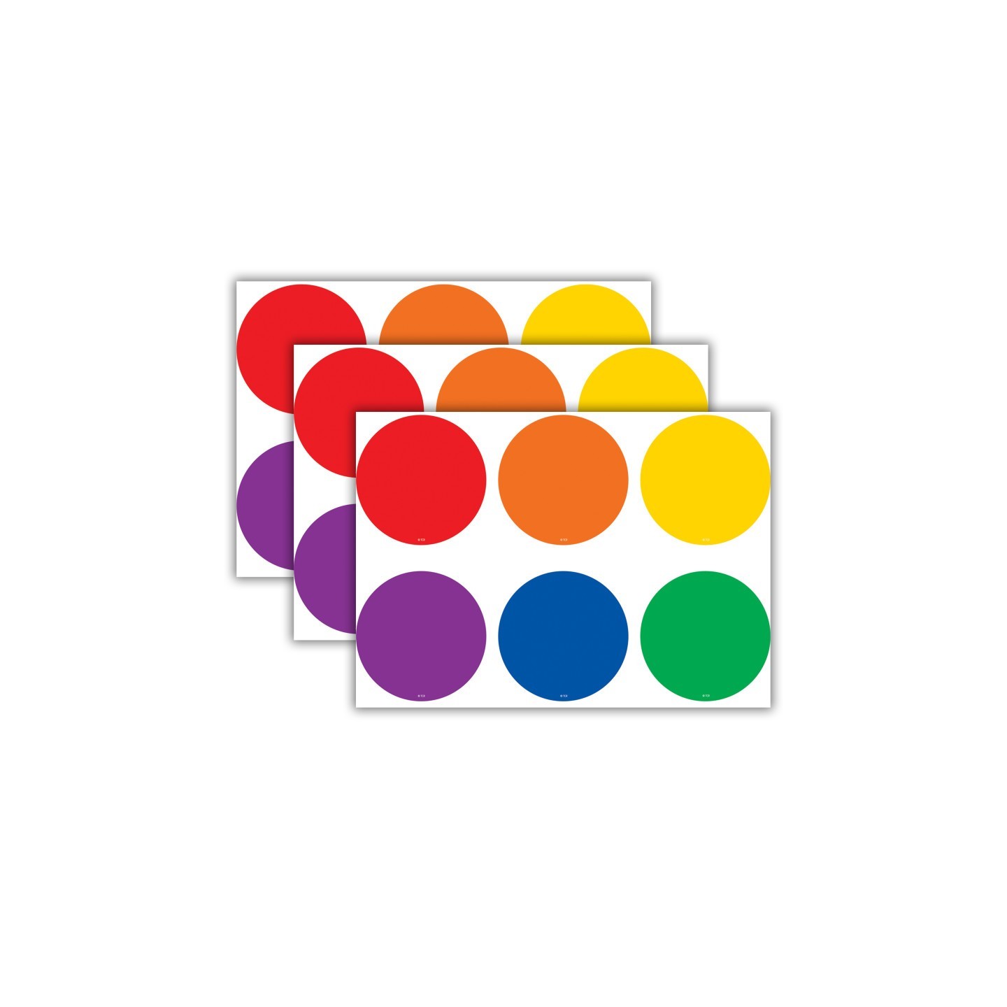 Teacher Created Resources® Spot On® Colorful Circles Carpet Markers, 12 Per Pack, 3 Packs