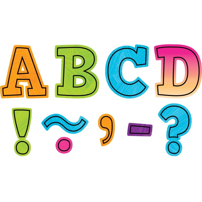 Teacher Created Resources® Brights 4Ever Bold Block 3" Magnetic Letters, 55 Pieces