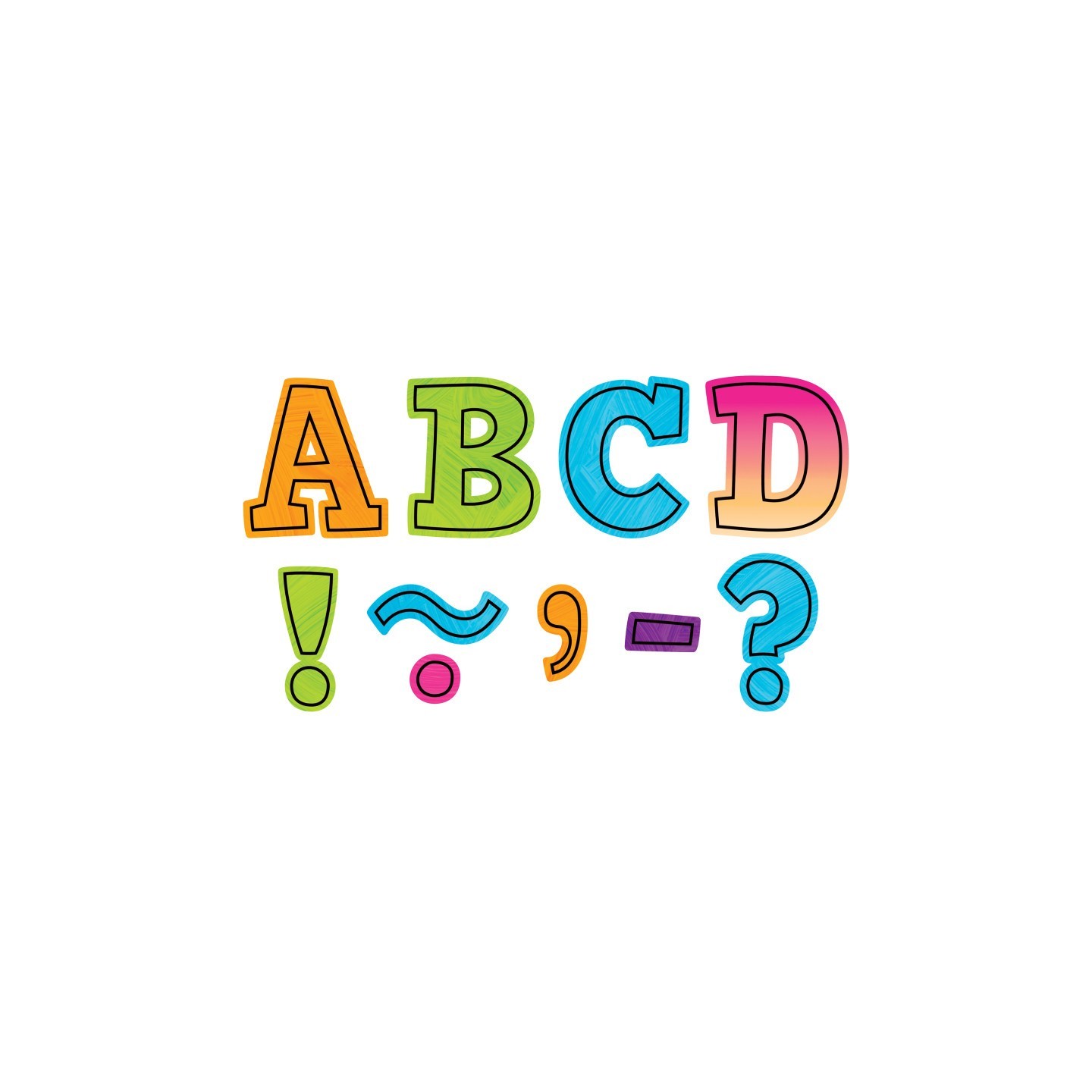 Teacher Created Resources® Brights 4Ever Bold Block 3" Magnetic Letters, 55 Pieces