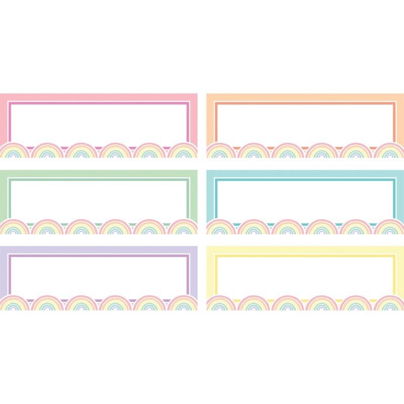 Teacher Created Resources® Pastel Pop Rainbow Labels Magnetic Accents, Pack of 20