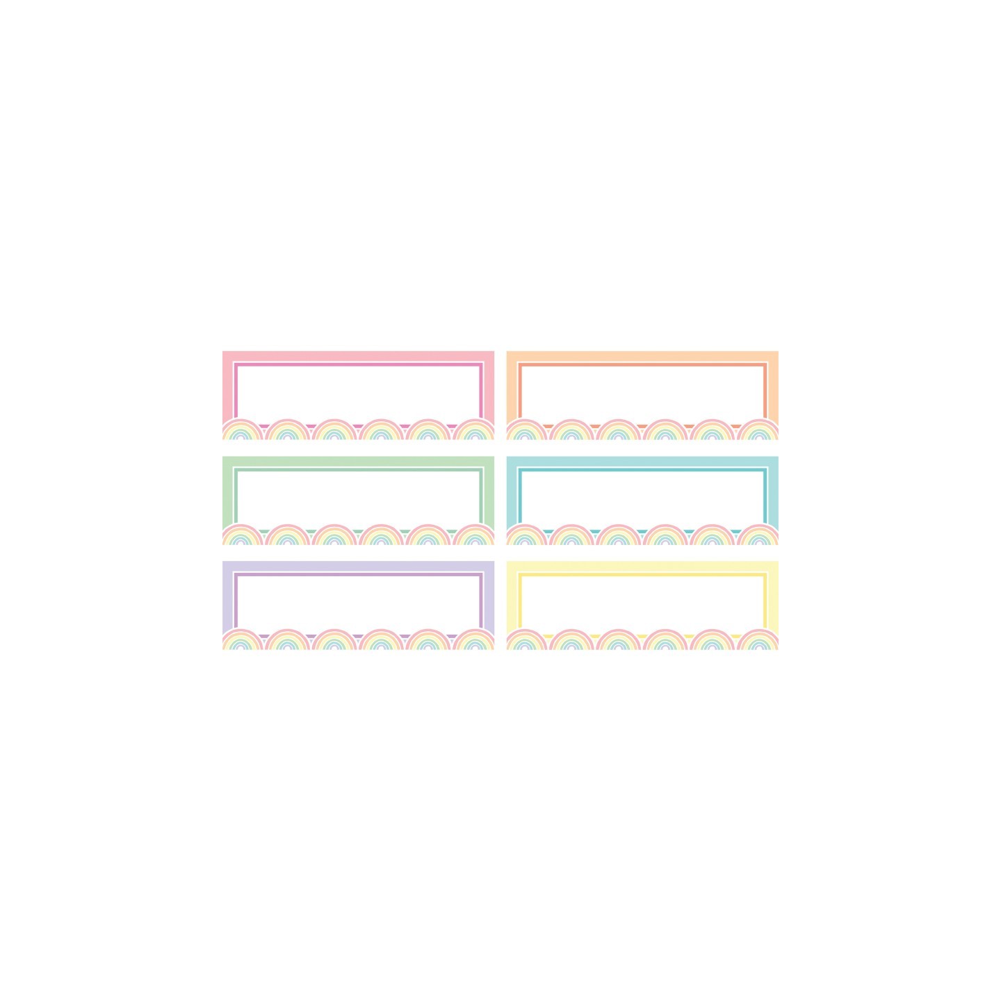 Teacher Created Resources® Pastel Pop Rainbow Labels Magnetic Accents, Pack of 20