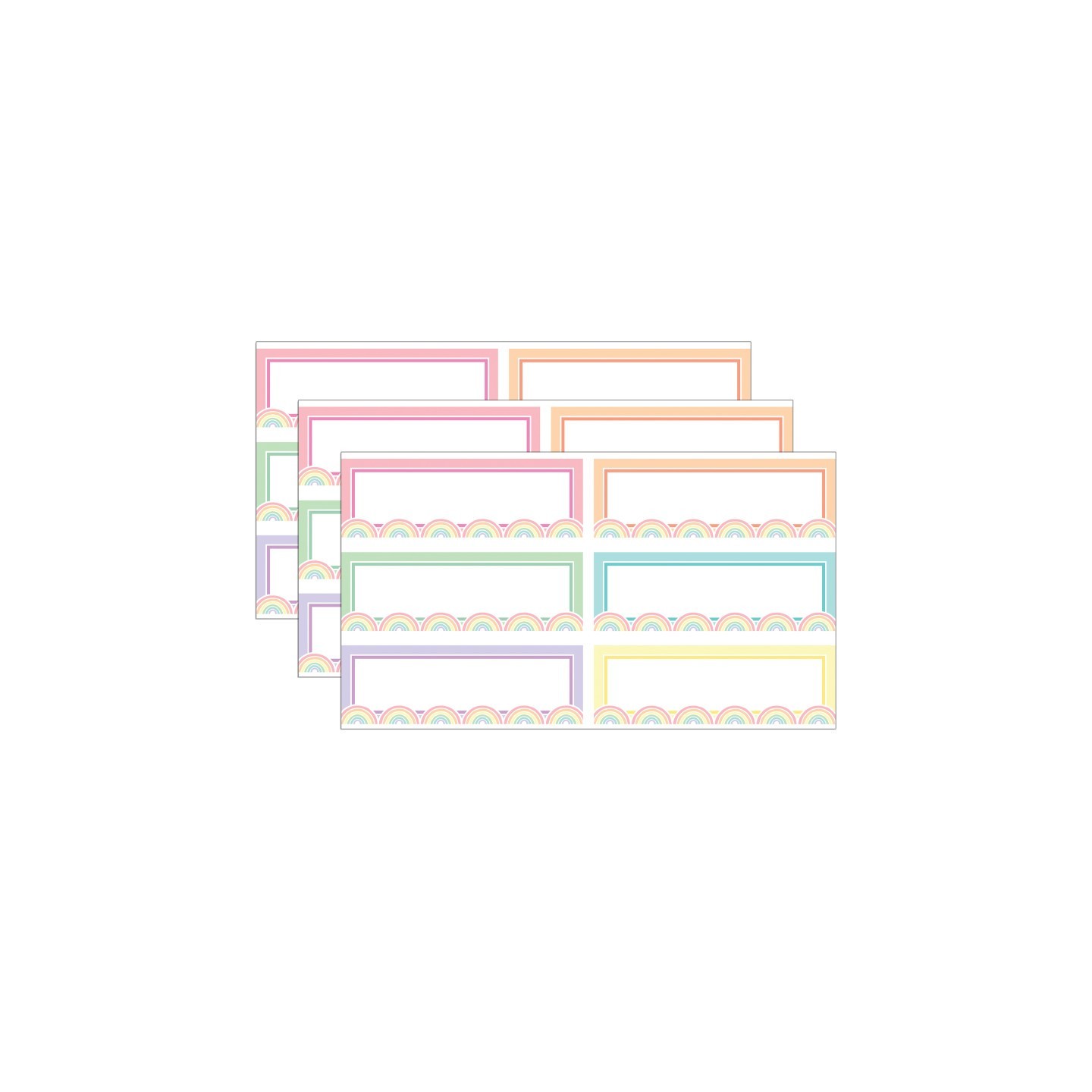 Teacher Created Resources® Pastel Pop Rainbow Labels Magnetic Accents, 20 Per Pack, 3 Packs