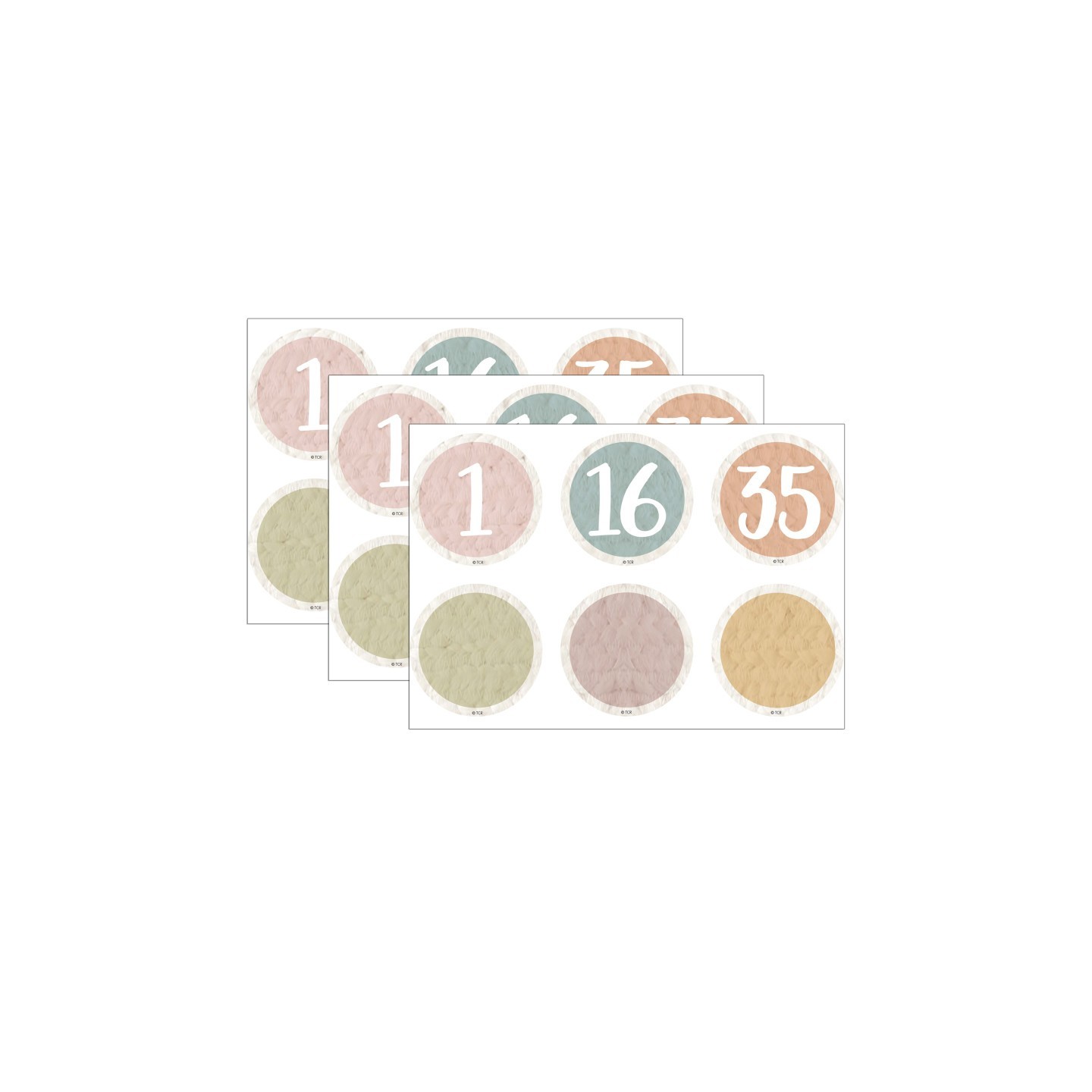 Teacher Created Resources® Everyone is Welcome Numbers Magnetic Accents, 42 Per Pack, 3 Packs